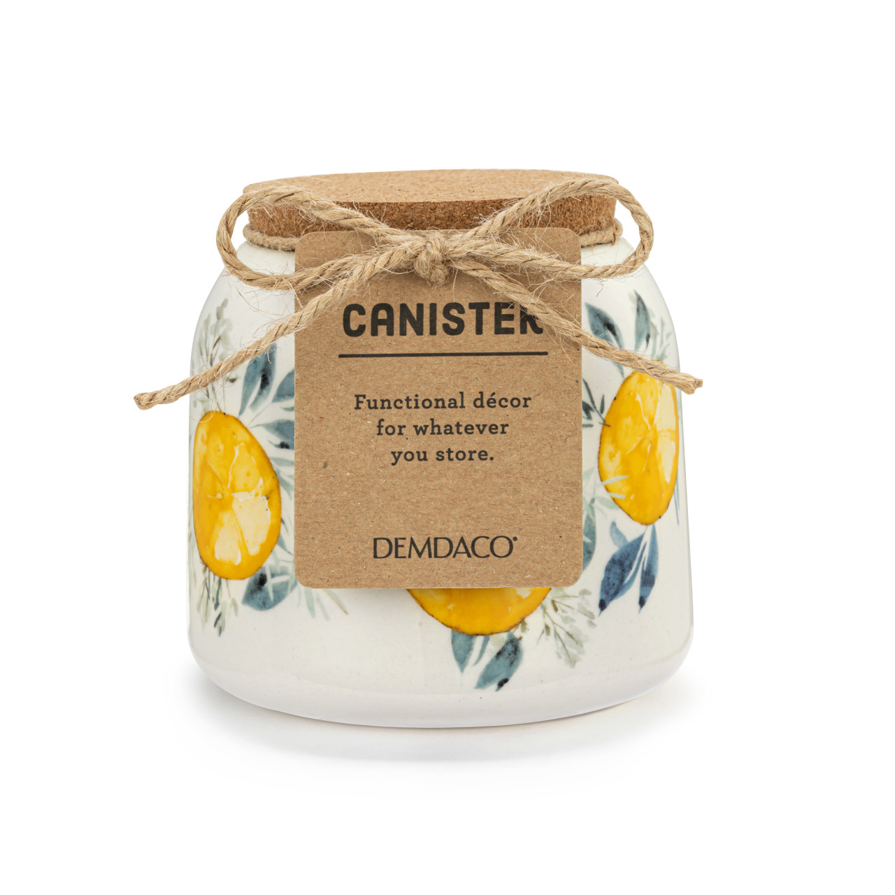 Lemons Small Cork Lid Canister thumbnail