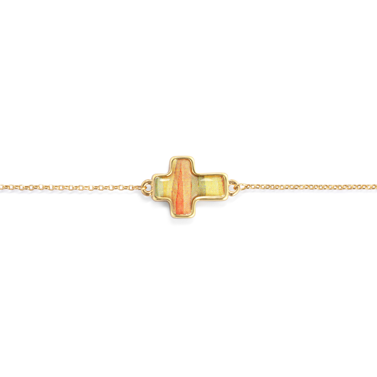Artful Cross Bracelet - Love thumbnail