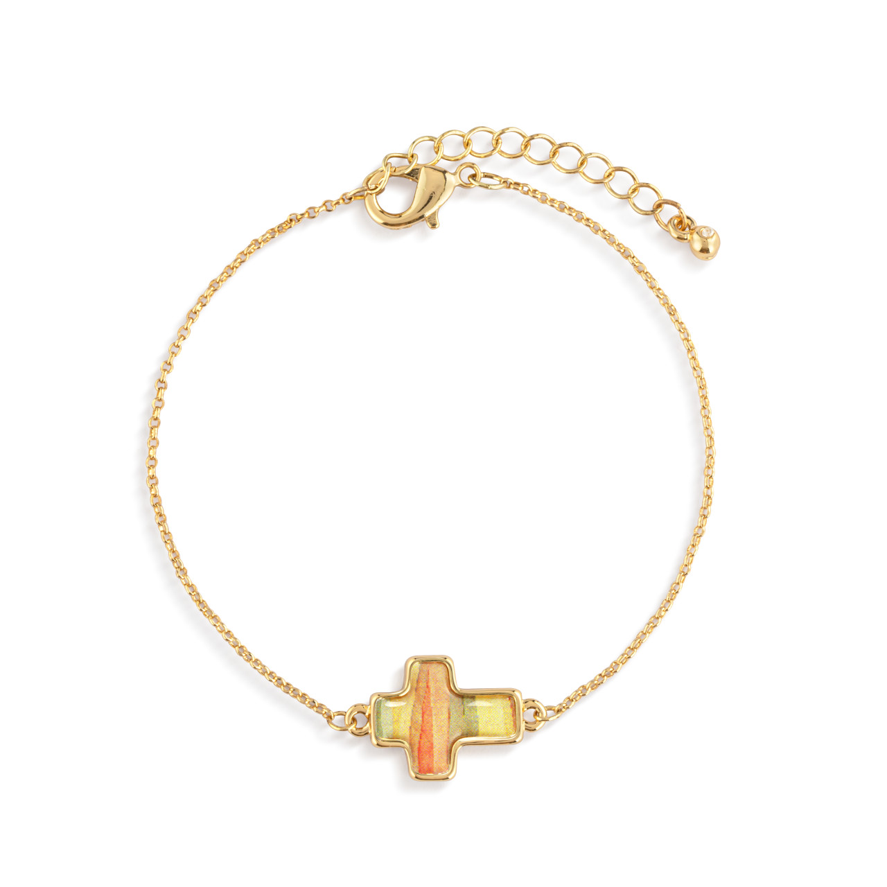 Artful Cross Bracelet - Love thumbnail