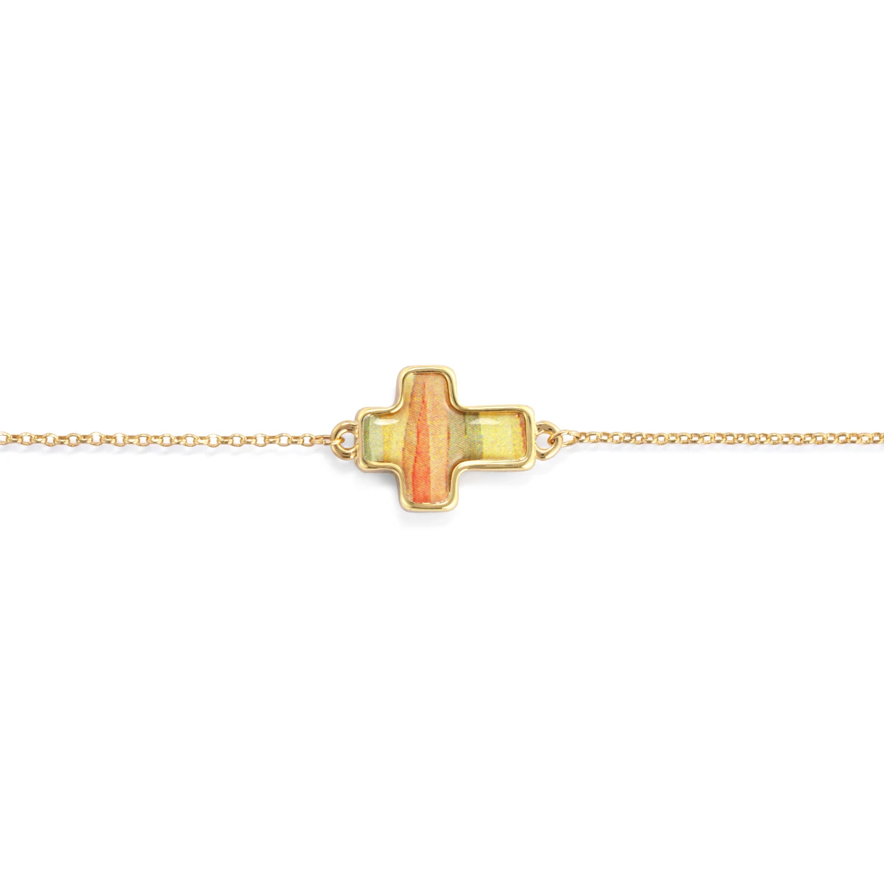 Artful Cross Bracelet - Love thumbnail