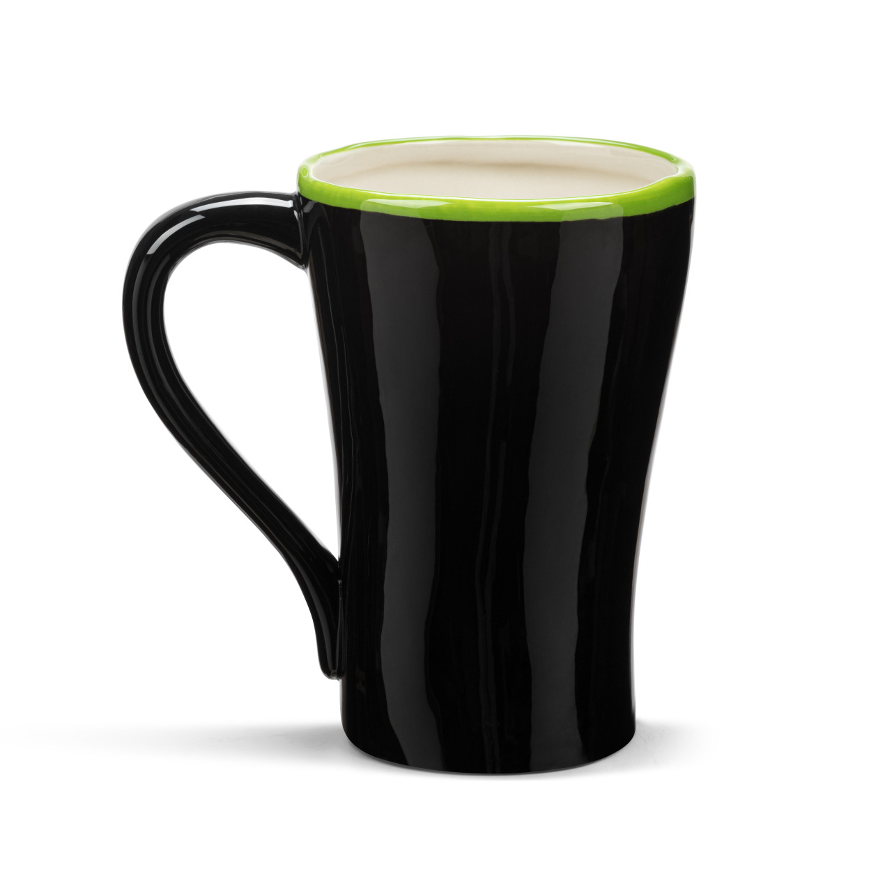 Tracy Pesche Black Stoneware Evening Trees Mug 16oz thumbnail