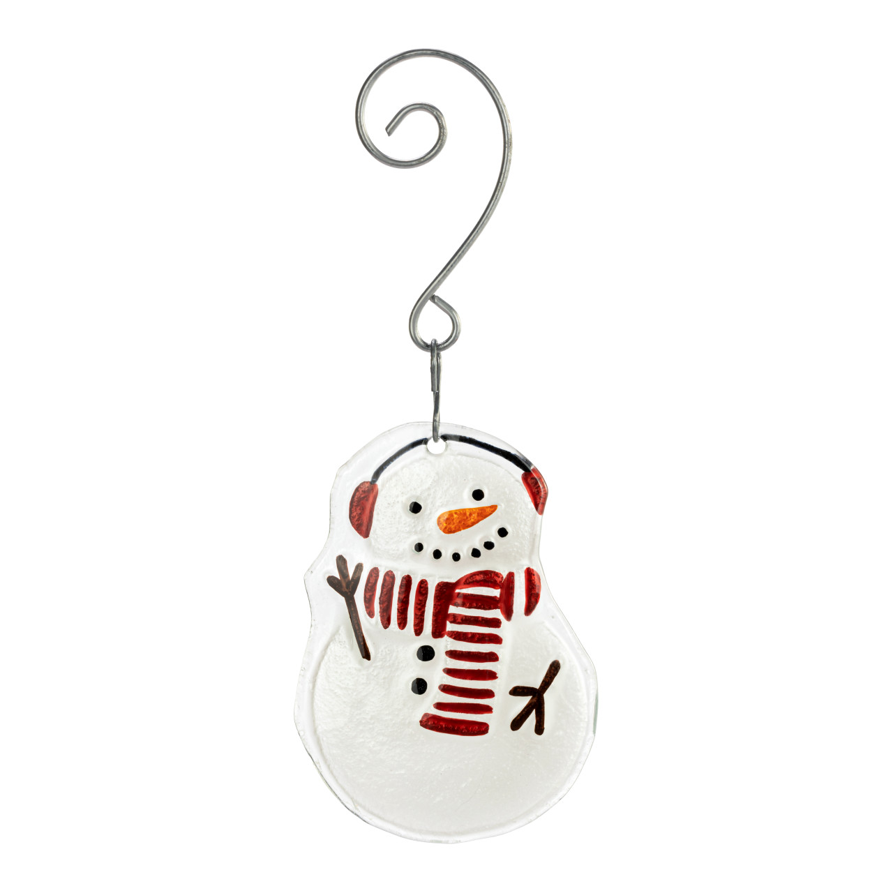 Snowman Glass Ornament thumbnail