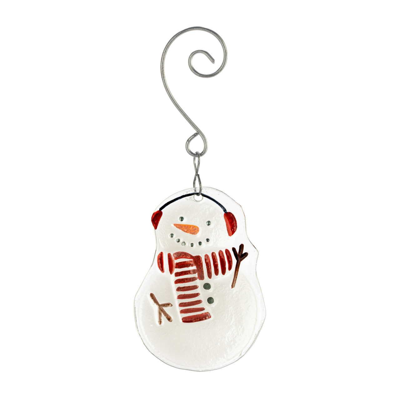Snowman Glass Ornament thumbnail