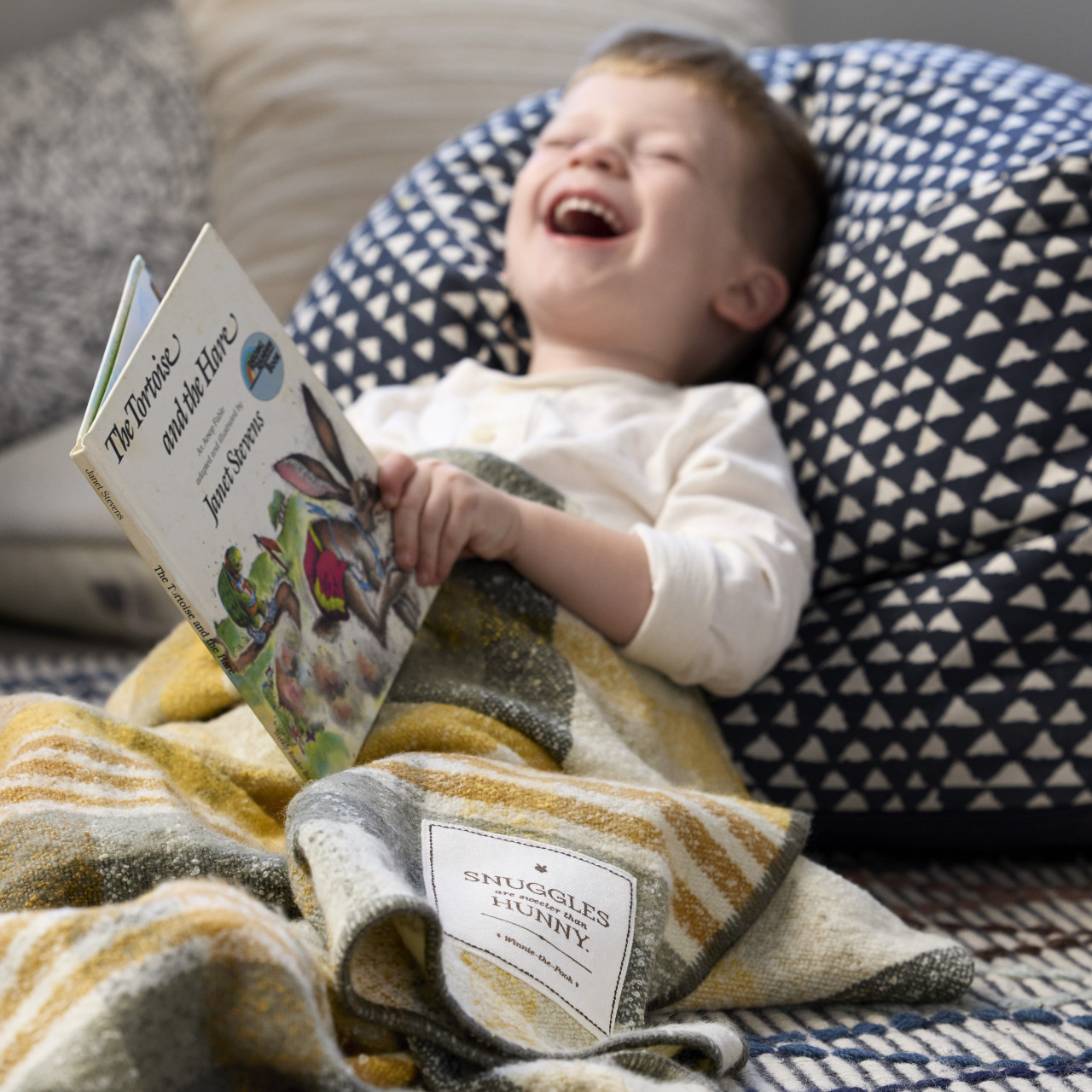 Sweeter Than Hunny Yellow Plaid Blanket thumbnail