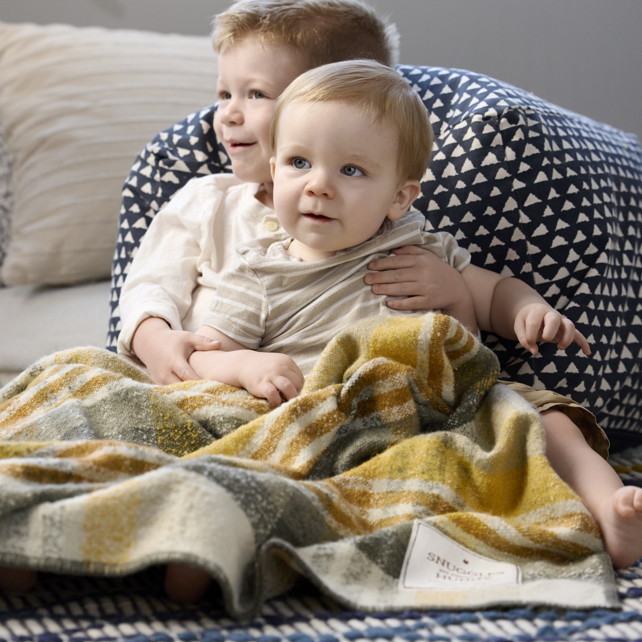 Sweeter Than Hunny Yellow Plaid Blanket thumbnail