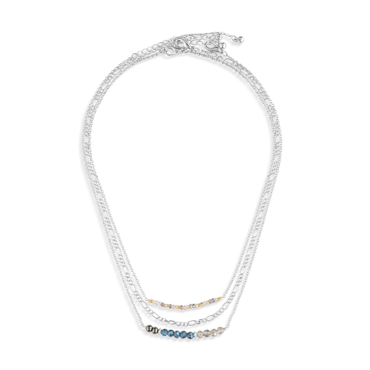 Necklace Set of 3 - Gunmetal Silver thumbnail