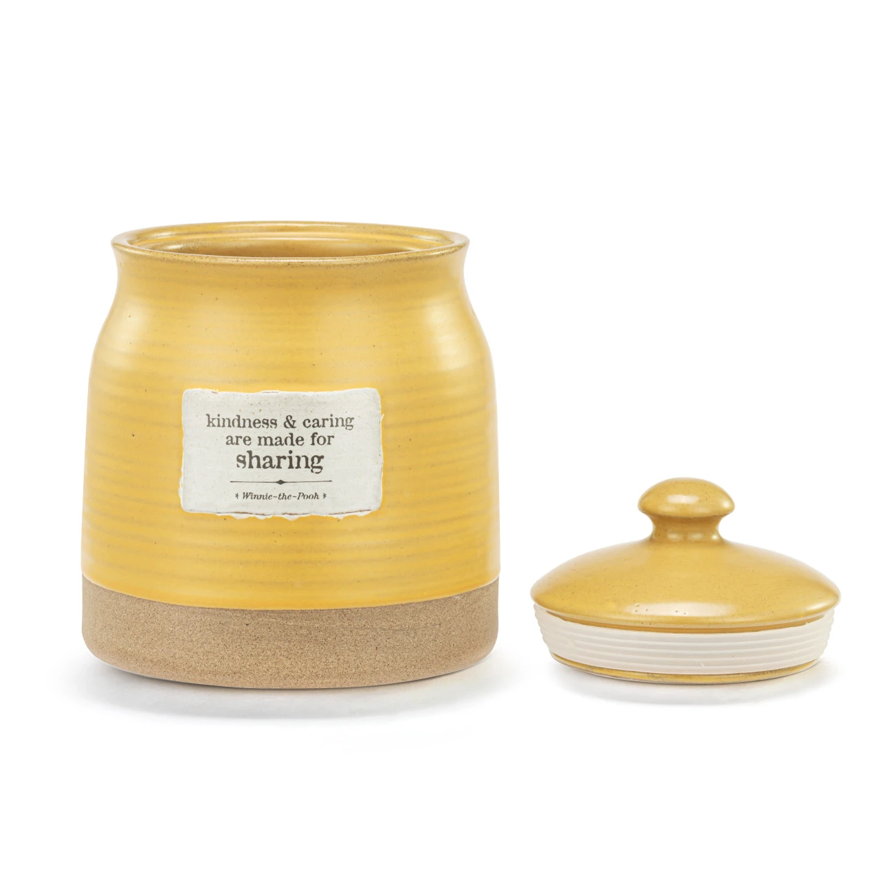 Winnie-the-Pooh Yellow Stoneware Kindness Hunny Pot 4.5" x 5.5" x 5.5" thumbnail