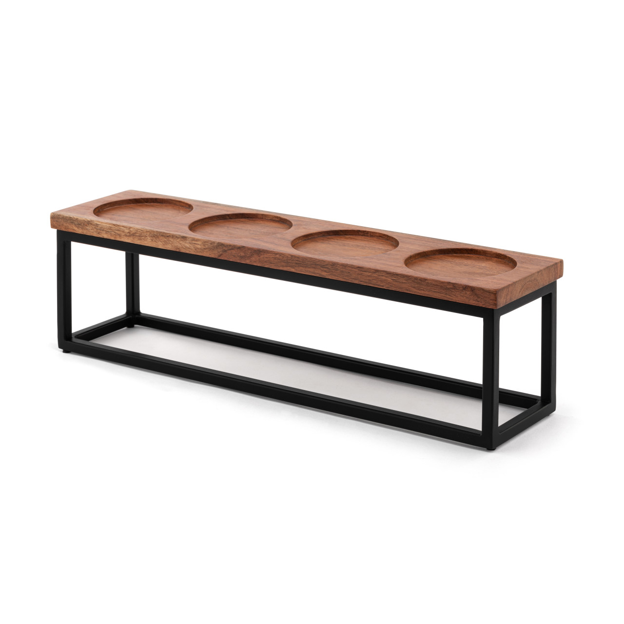 Iron and Wood 4- Candle Holder thumbnail