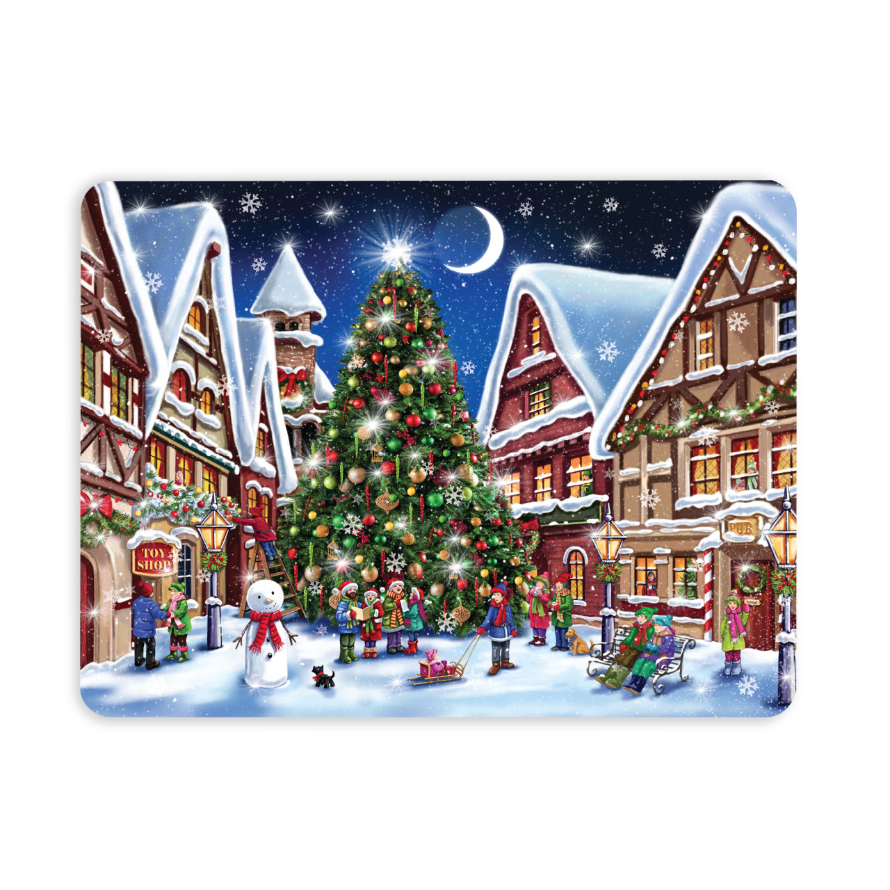 Christmas Village Large Puzzle thumbnail