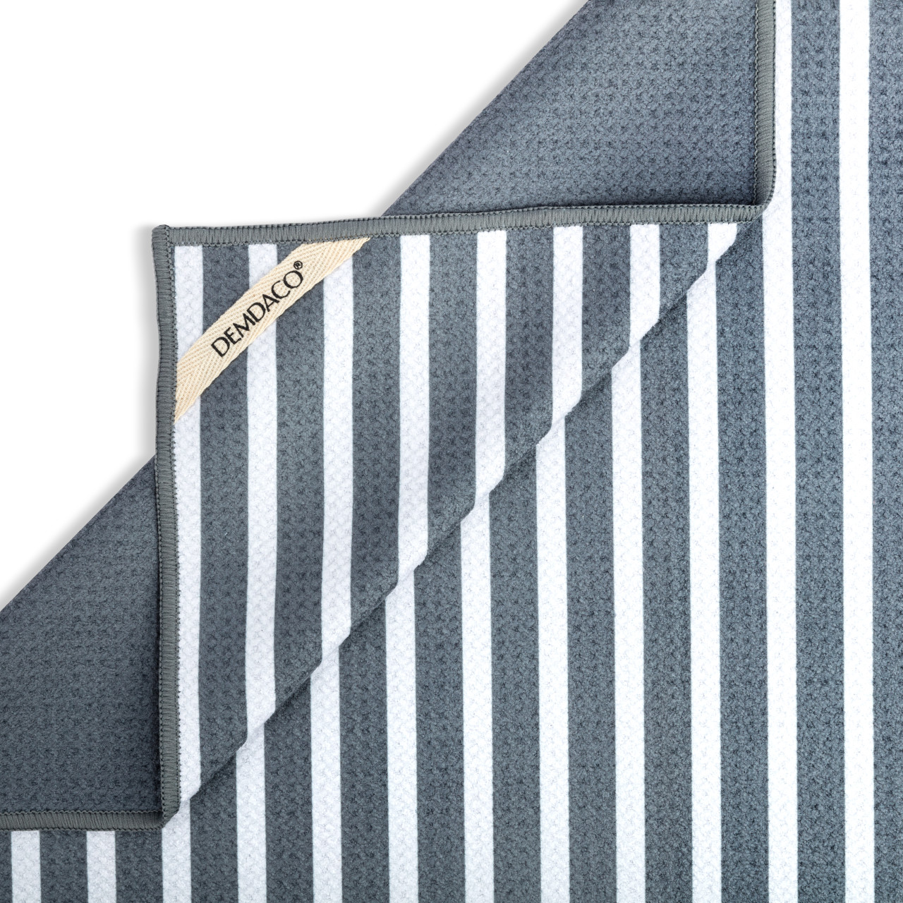 Men's Grey Absorbent Double Sided Towel Football Is On - 18x30in thumbnail