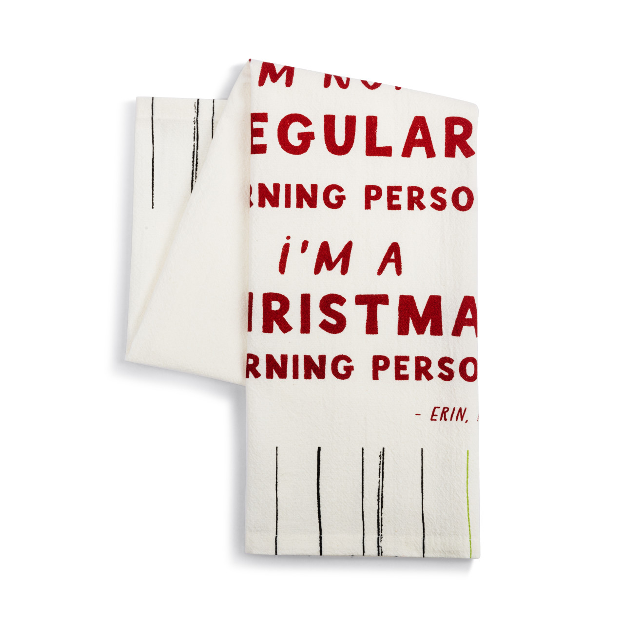 Live From Snack Time Christmas Morning Person Red Flour Sack Towel - 17x28in thumbnail