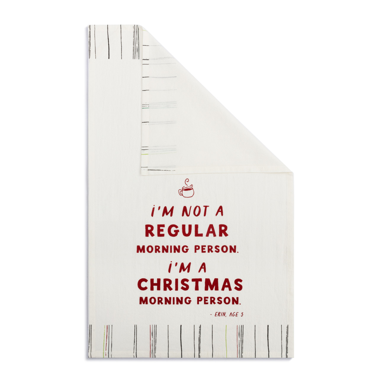 Live From Snack Time Christmas Morning Person Red Flour Sack Towel - 17x28in thumbnail