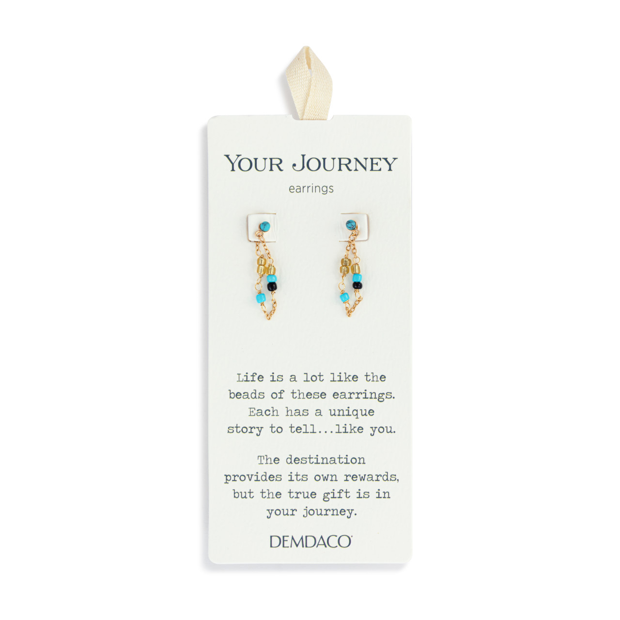 Beaded Turquoise Earrings - 25.5x26.5mm thumbnail