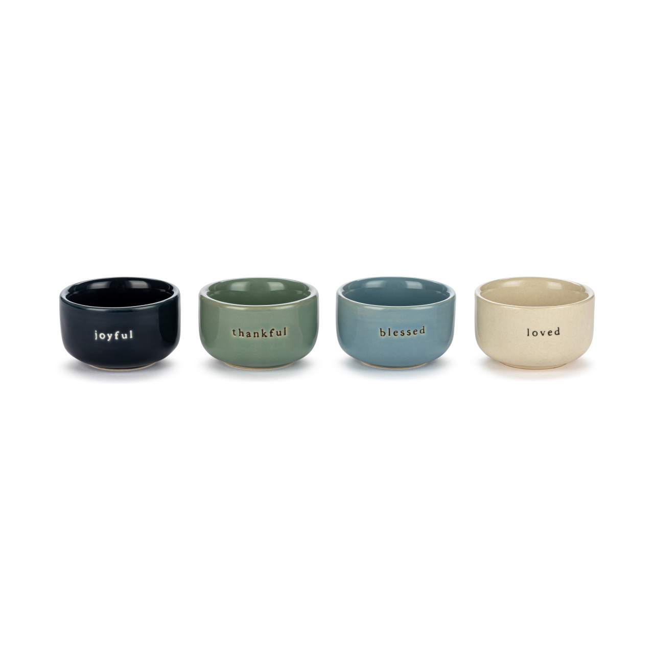 Blue Tones Mini Pinch Bowls 4 Assorted - 2in thumbnail