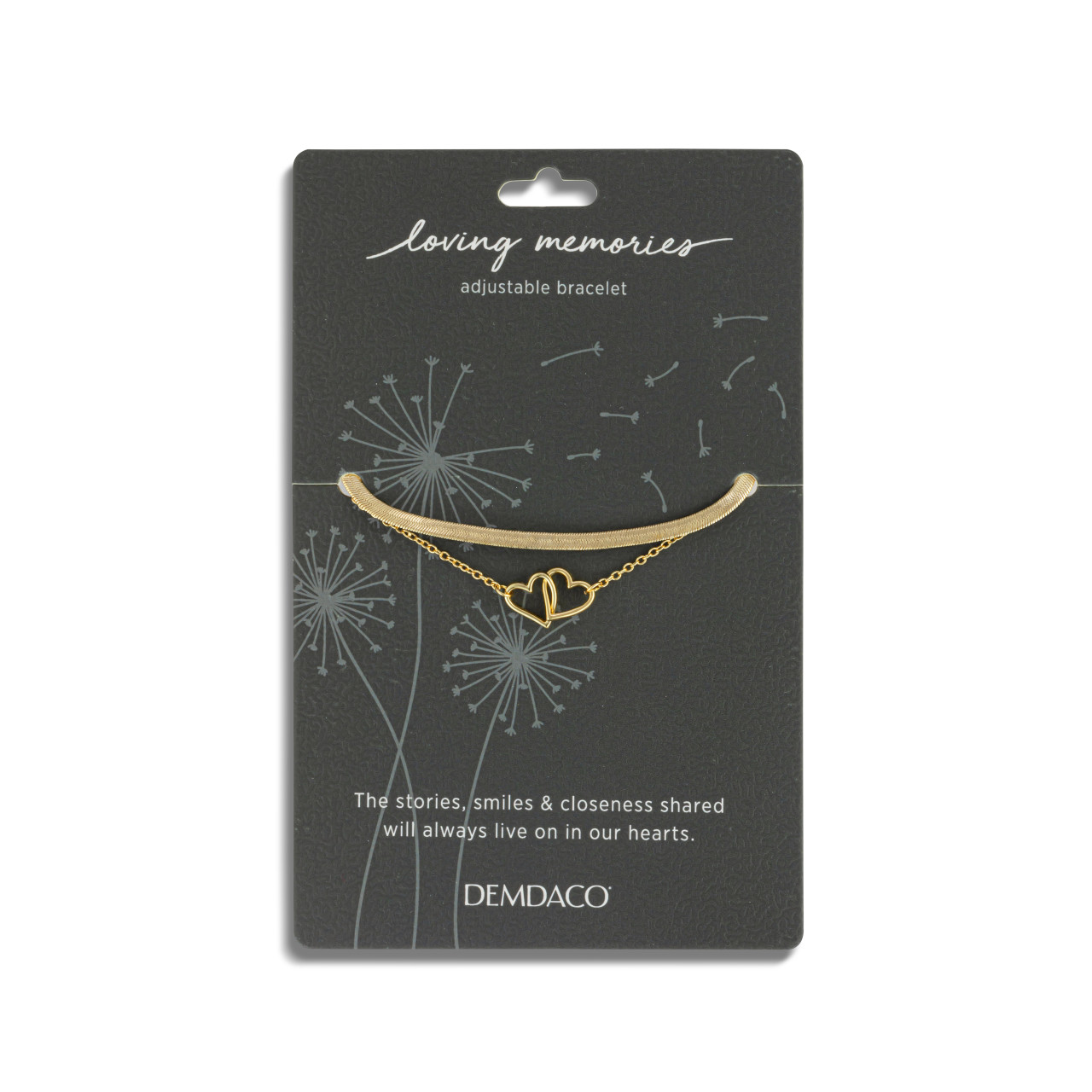 Layered Heart Gold Bracelet 6.5in thumbnail