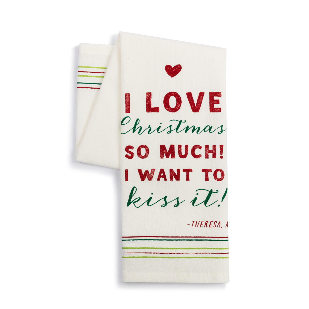 Live From Snack Time I Love Christmas So Much White Flour Sack Towel - 17x28in thumbnail