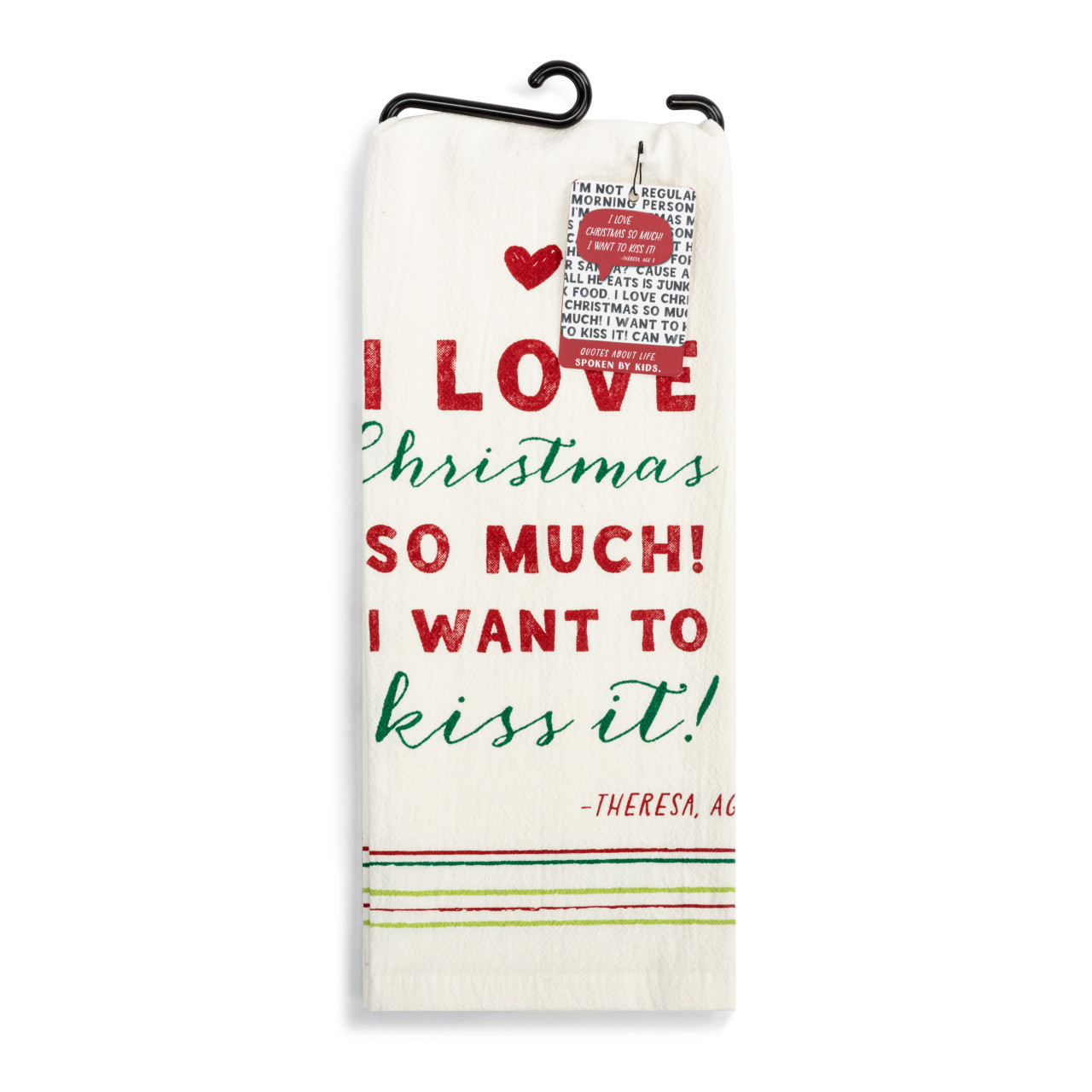 Live From Snack Time I Love Christmas So Much White Flour Sack Towel - 17x28in thumbnail