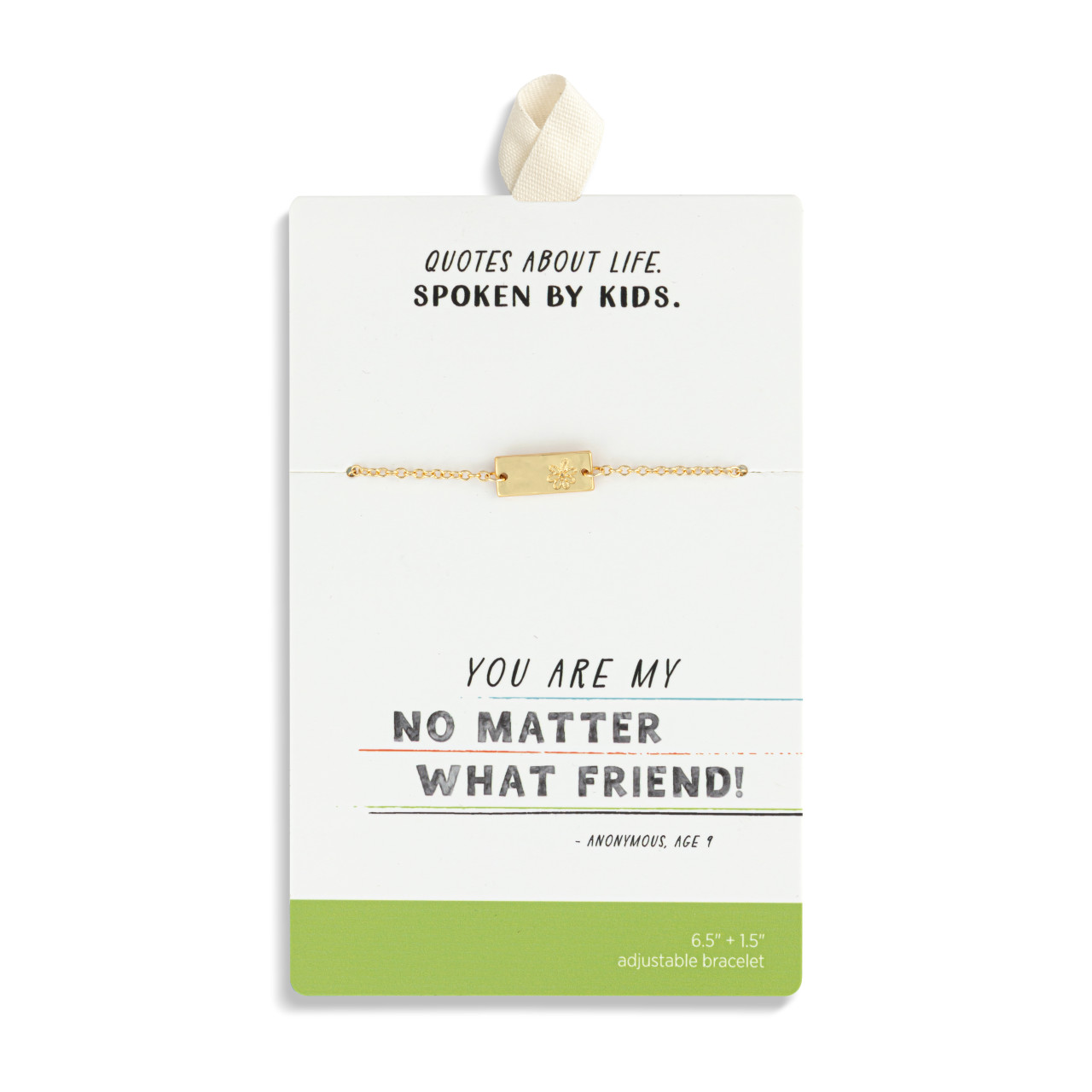 Daisy Charm Gold Bracelet 6.5in thumbnail