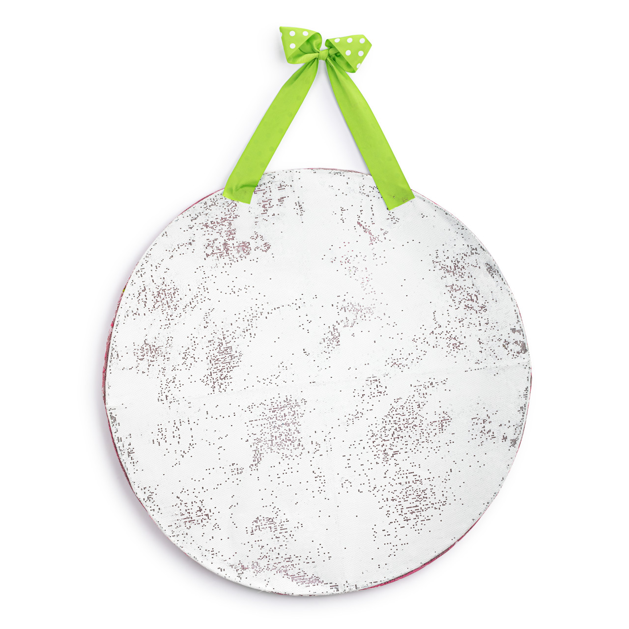 Spring Bunny with Purple Florals Door Hanger - 22in thumbnail