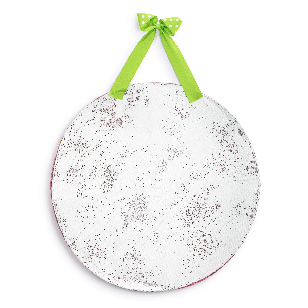 Screenings Spring Bunny With Purple Florals Door Hanger 22" x 22" thumbnail