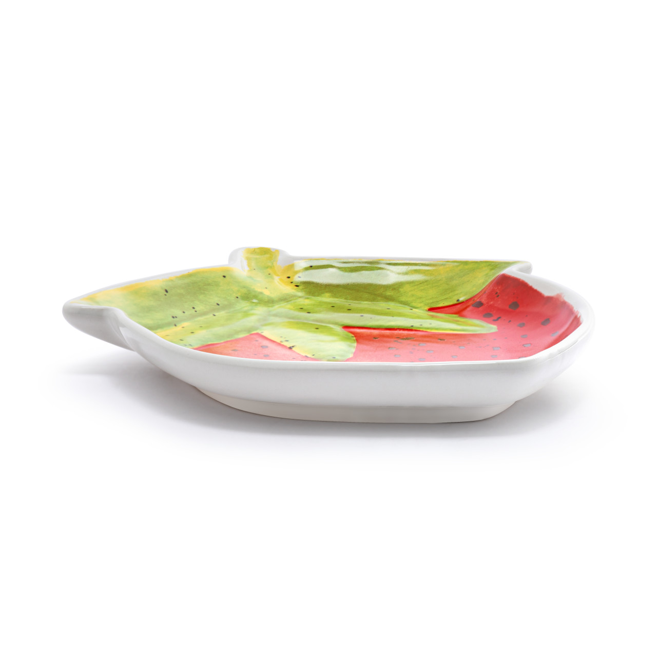 Strawberry Shaped Ceramic Plate - 8in thumbnail
