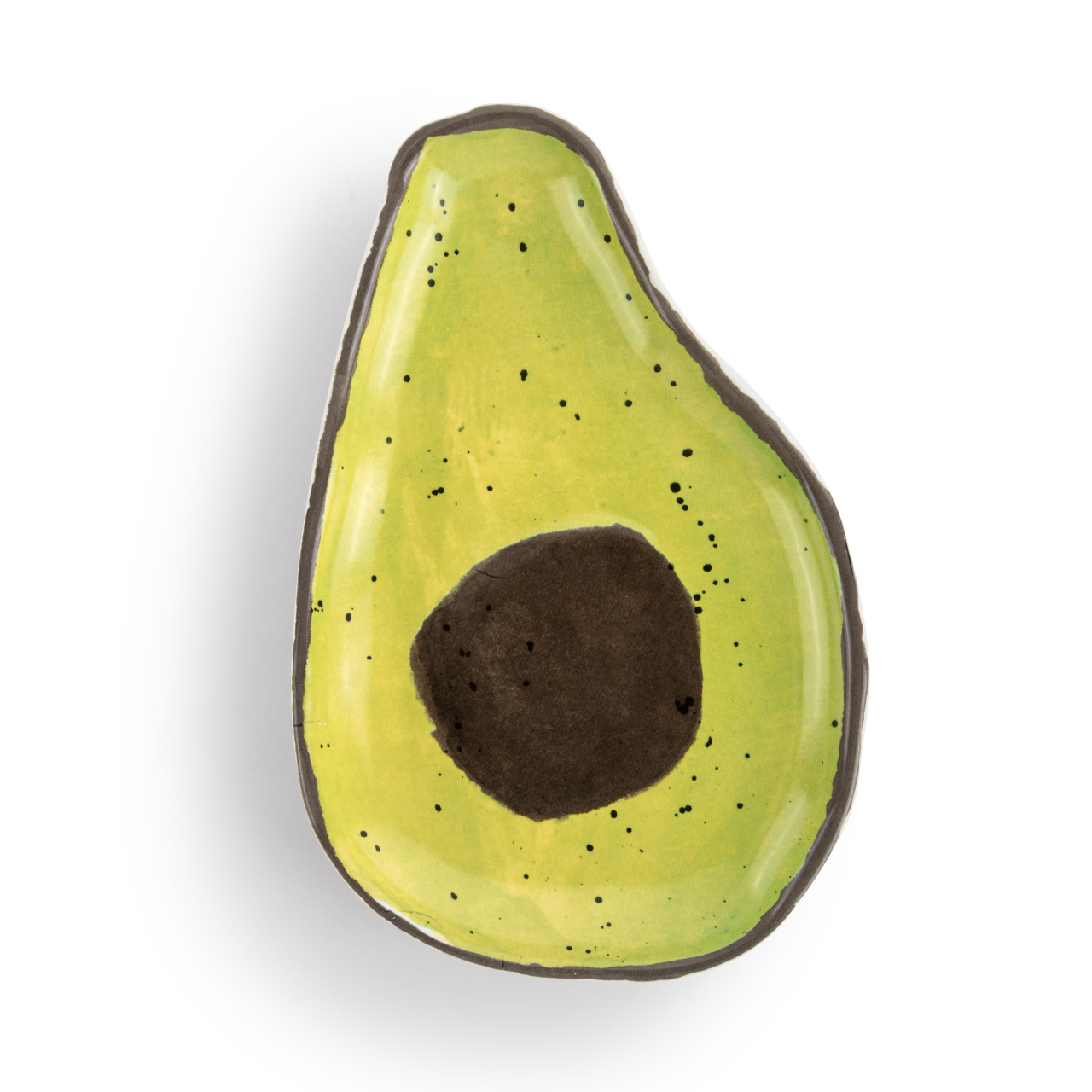 Avocado Shaped Ceramic Plate - 8in thumbnail