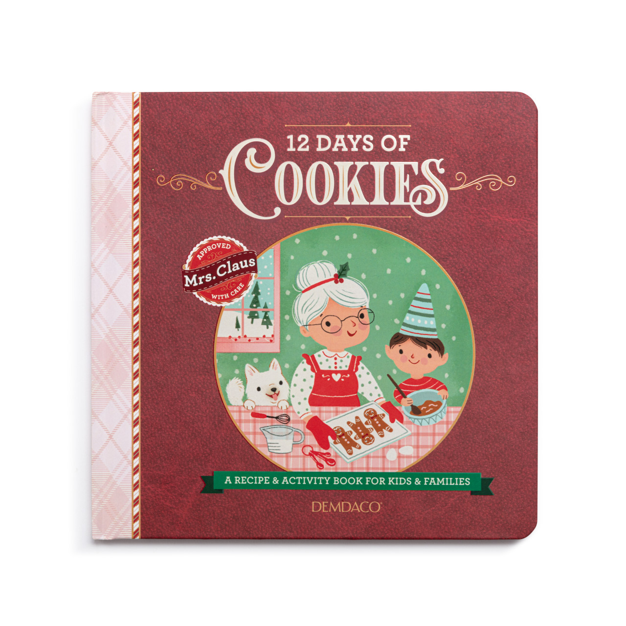 Mrs. Claus' Caring Collection 12 Days of Cookies Countdown Recipe Book - 8x8in thumbnail