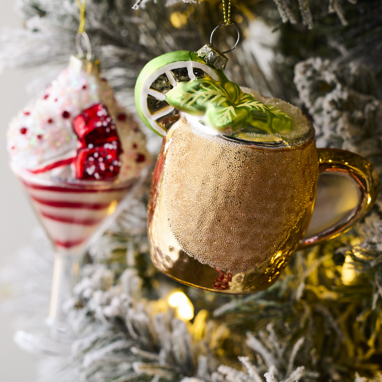 Peppermint Martini Ornament - 2x5in thumbnail