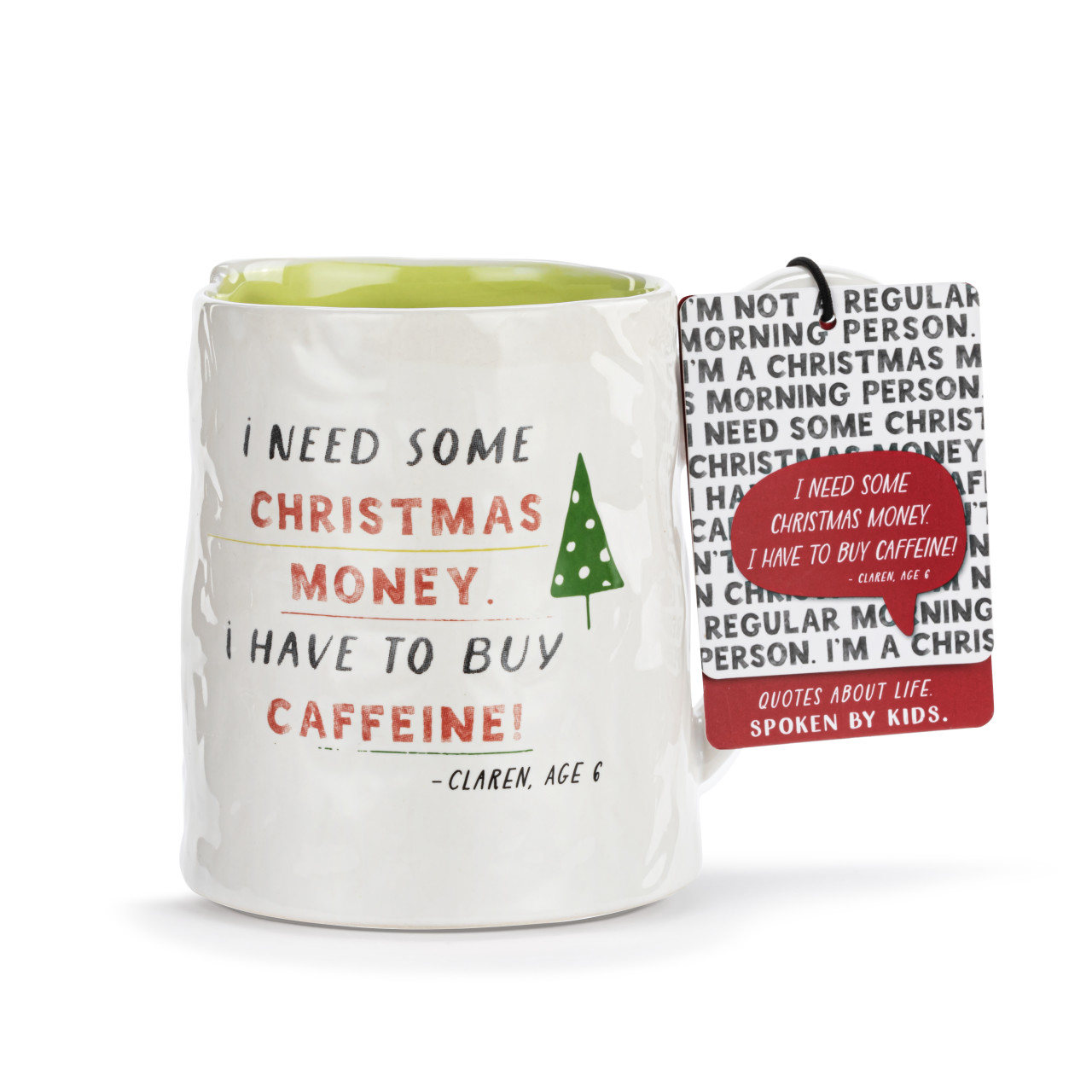 Live From Snack Time Christmas Money for Caffeine Ceramic Notepaper Mug - 14oz thumbnail