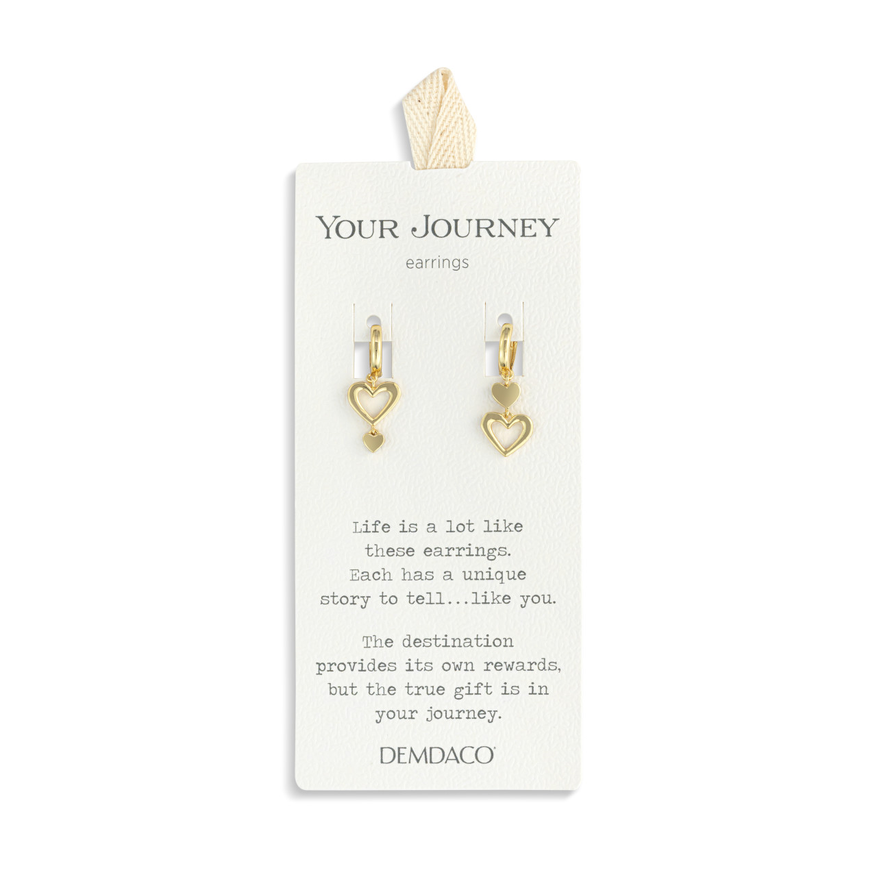 Mismatched Double Hearts Earring Set - 10mm thumbnail