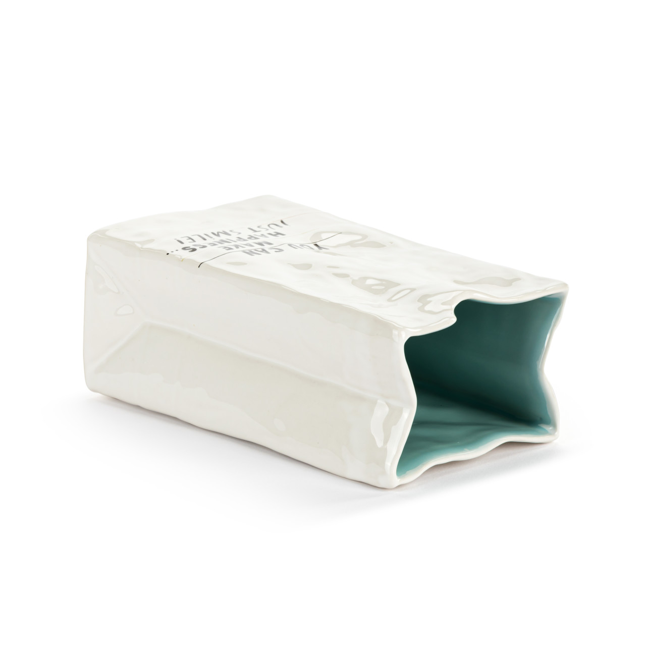 Live From Snack Time Make Happiness Ceramic Small Notepaper Vase - 4x6in thumbnail