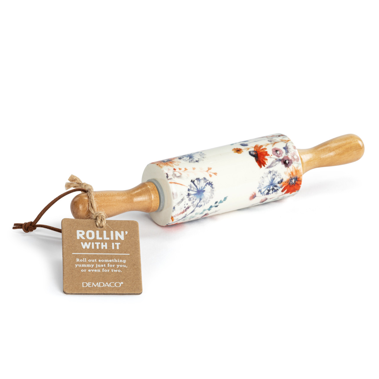 Wildflowers Ceramic Rolling Pin - 9in thumbnail