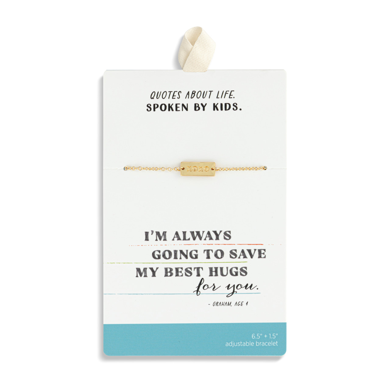 XO Charm Gold Bracelet 6.5in thumbnail