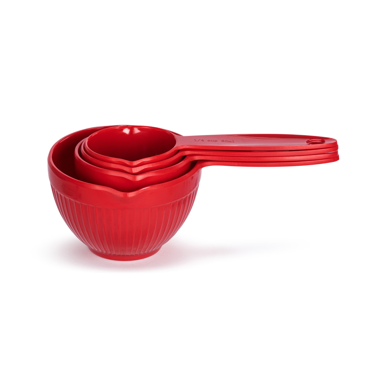 Mrs. Claus Caring Collection Red Melamine Measuring Cup Set thumbnail