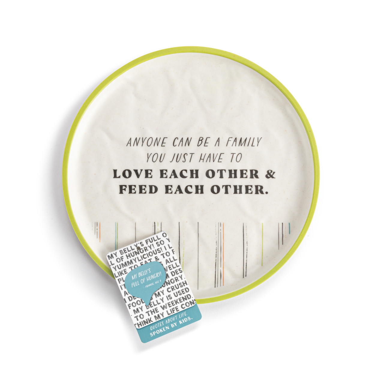 Live From Snack Time Feed Each Other Melamine Plate - 8in thumbnail