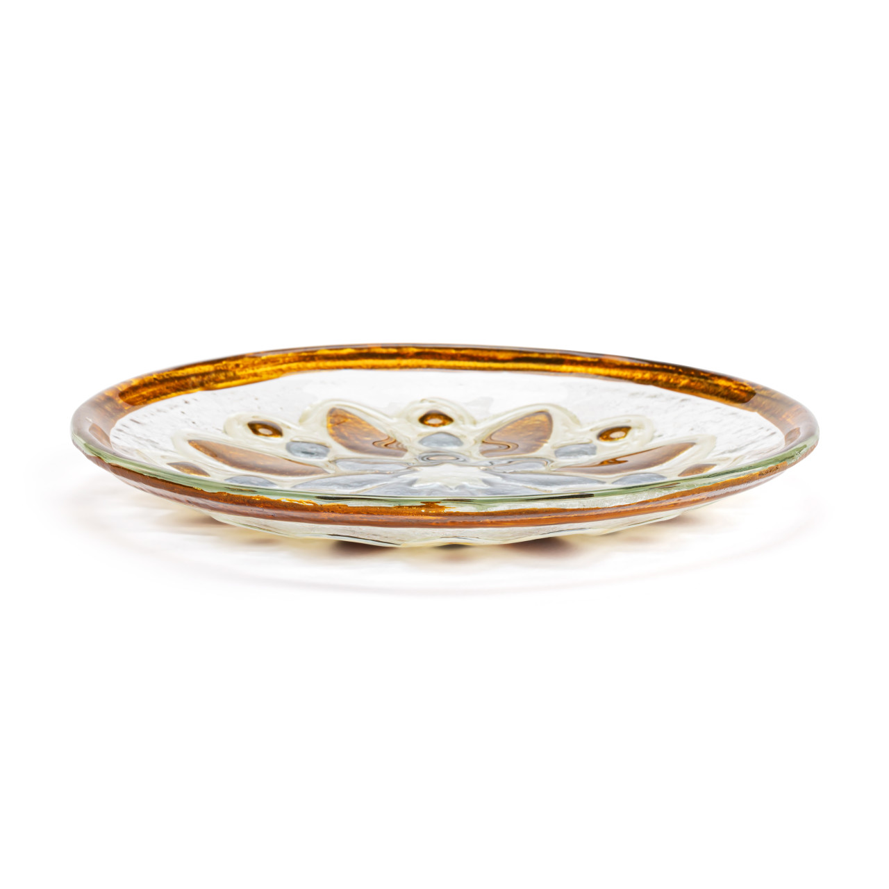 Snowflake Glass Round Plate - 6.5in thumbnail