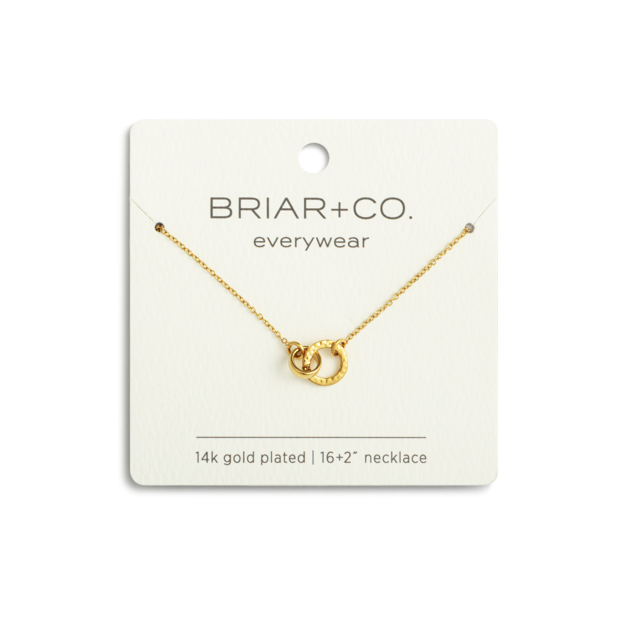 Gold Interlocking Necklace 16in thumbnail