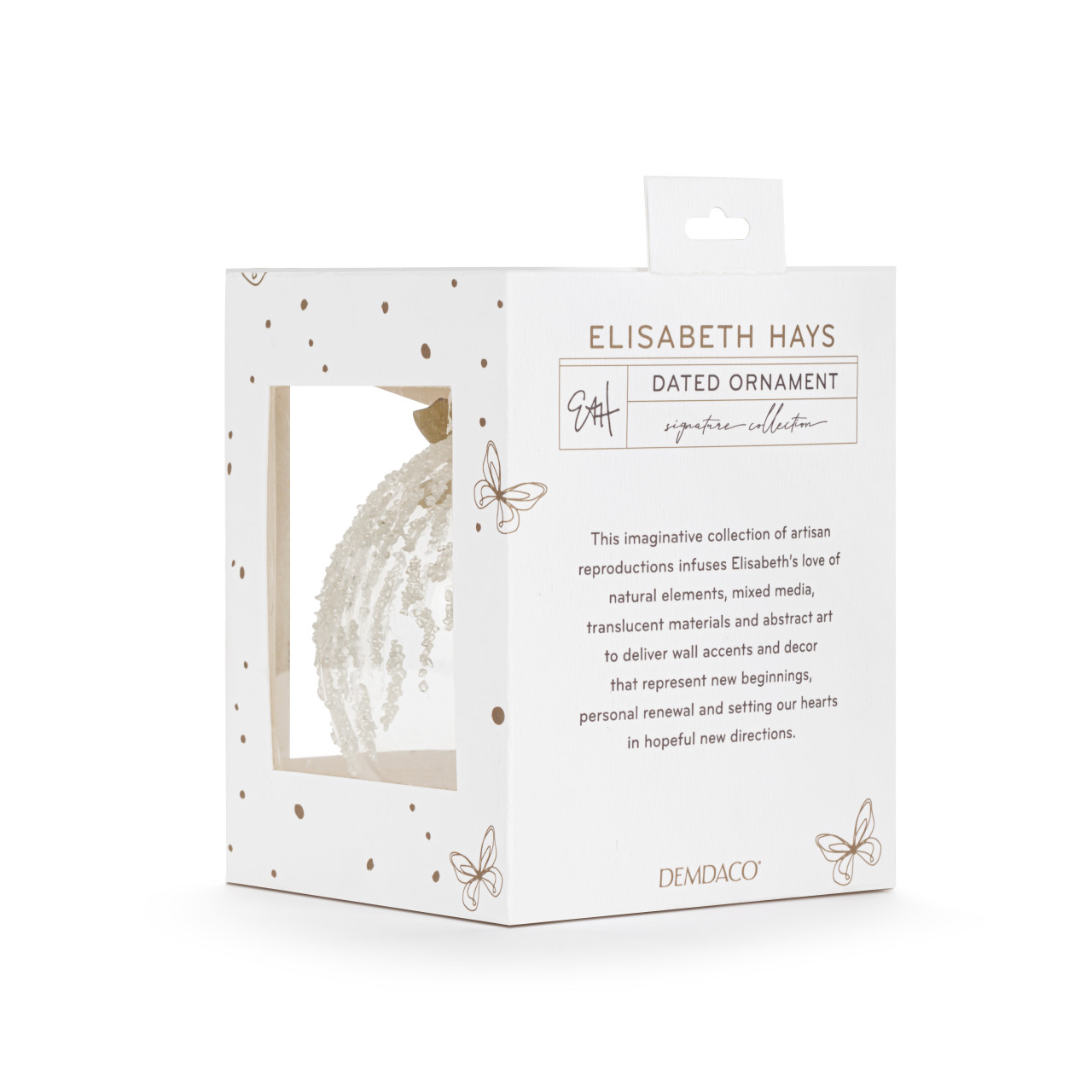 Elisabeth Hays 2025 Butterfly Dated Ornament - 4in thumbnail