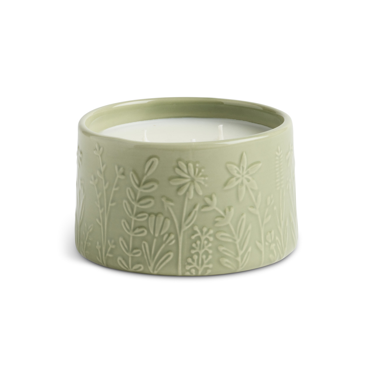 Green Botanical Citronella Mint Candle - 15oz thumbnail