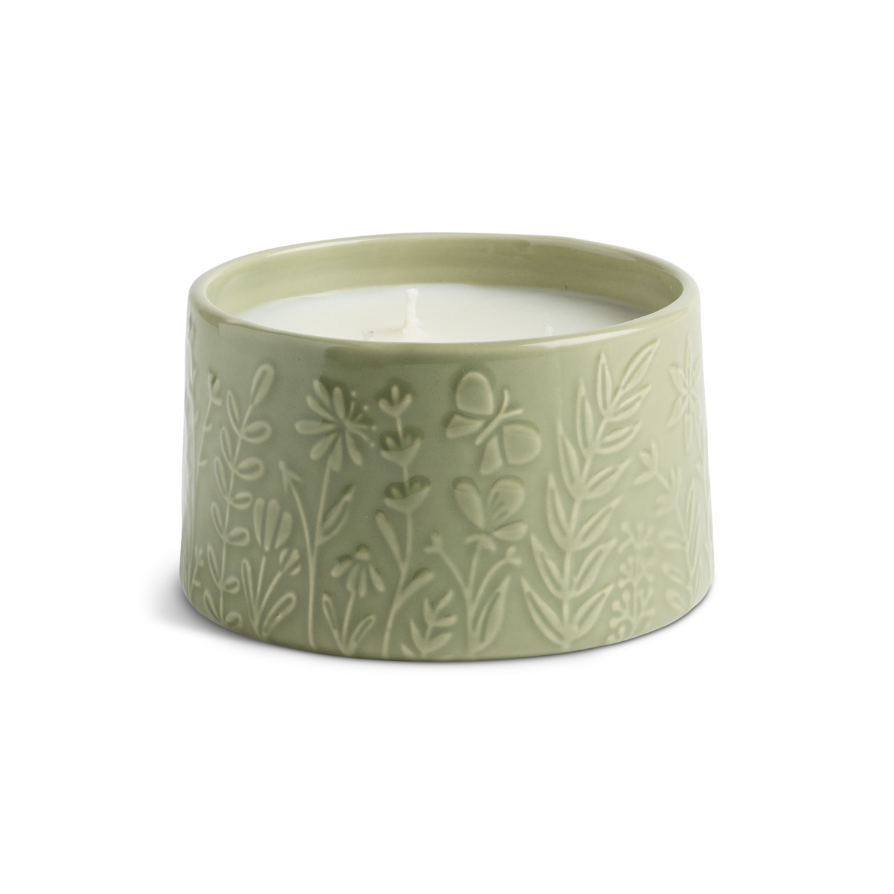 Green Botanical Citronella Mint Candle - 15oz thumbnail