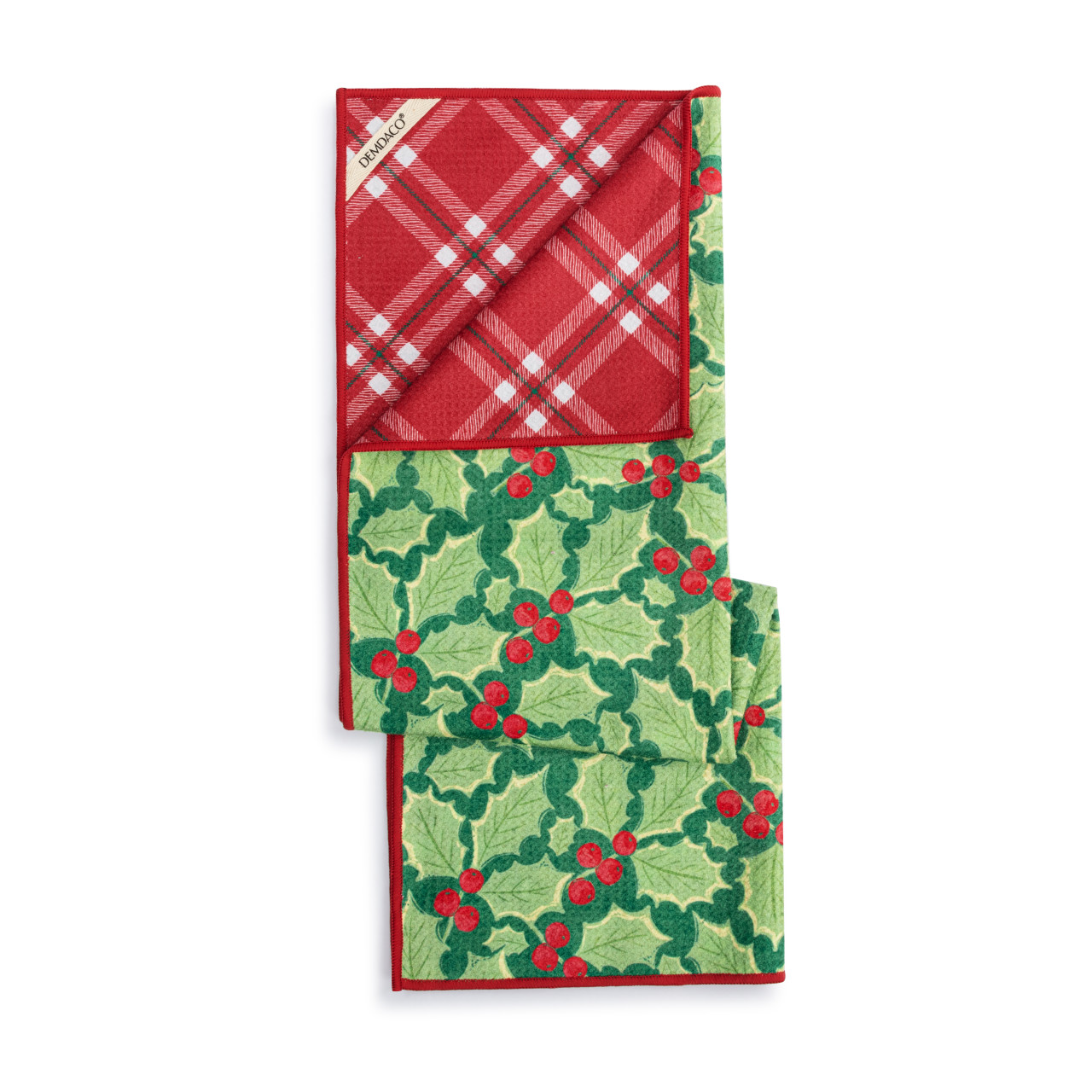 Green Holly Absorbent Double Sided Towel - 18x30in thumbnail