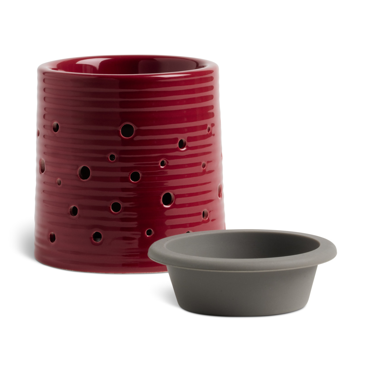 Red LED Wax Melter with Silicone Dish - 4in thumbnail