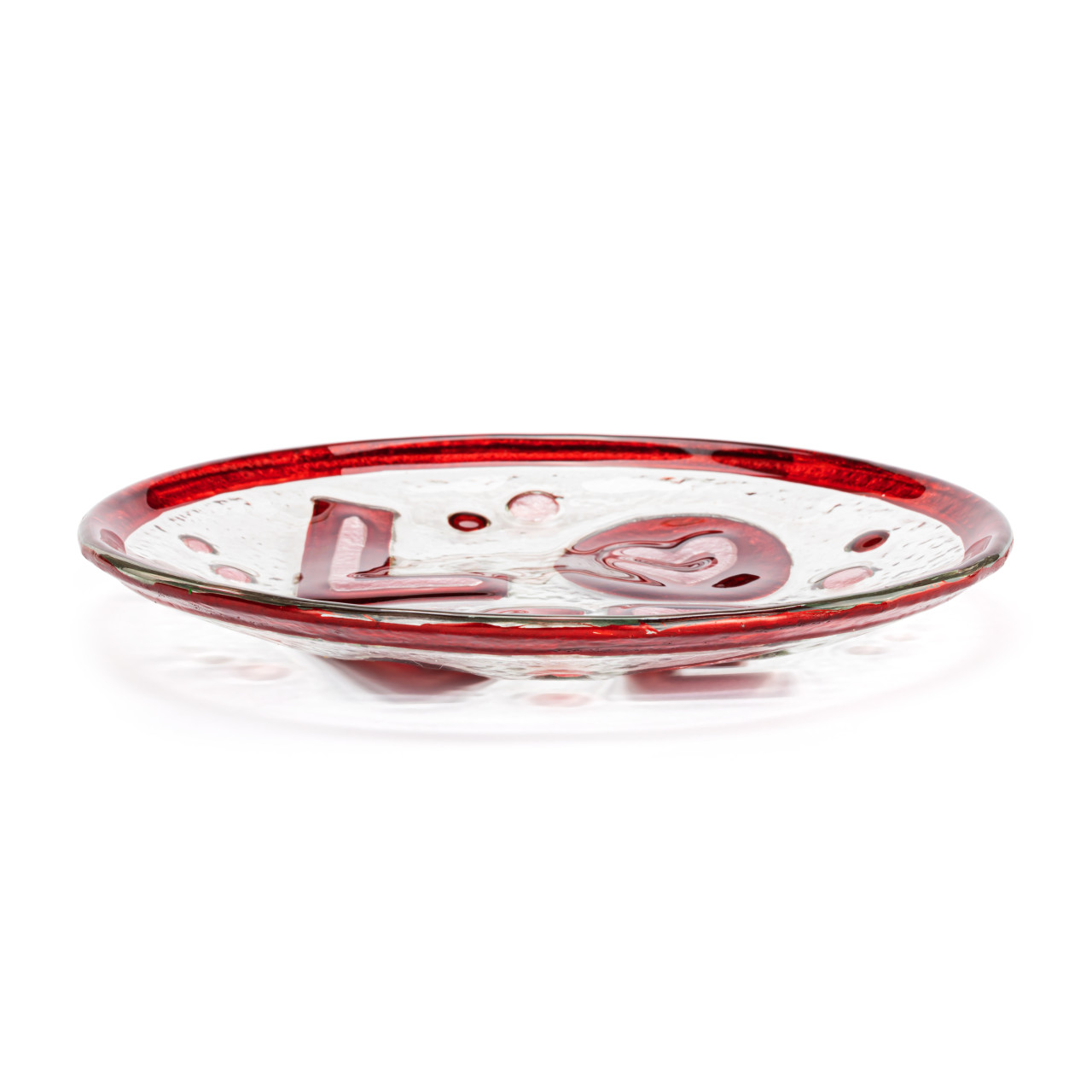 Love Glass Round Plate - 6.5in thumbnail