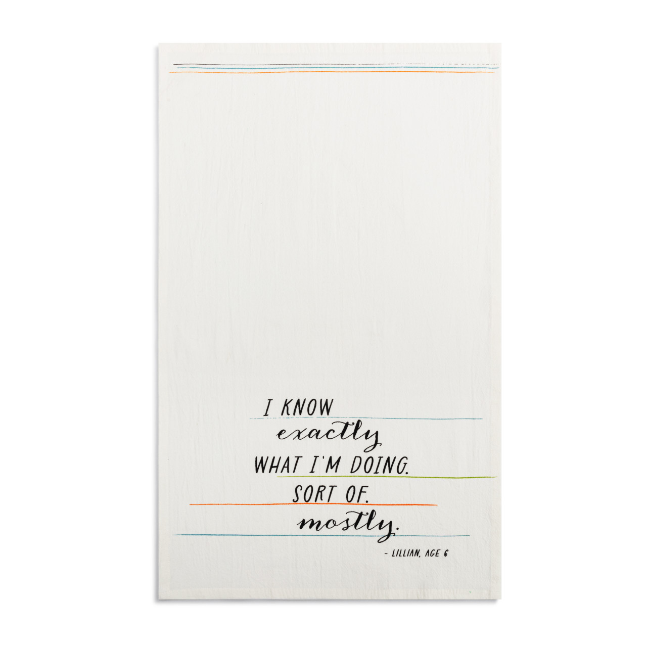 Live From Snack Time I Know What I'm Doing Flour Sack Towel - 17x28in thumbnail