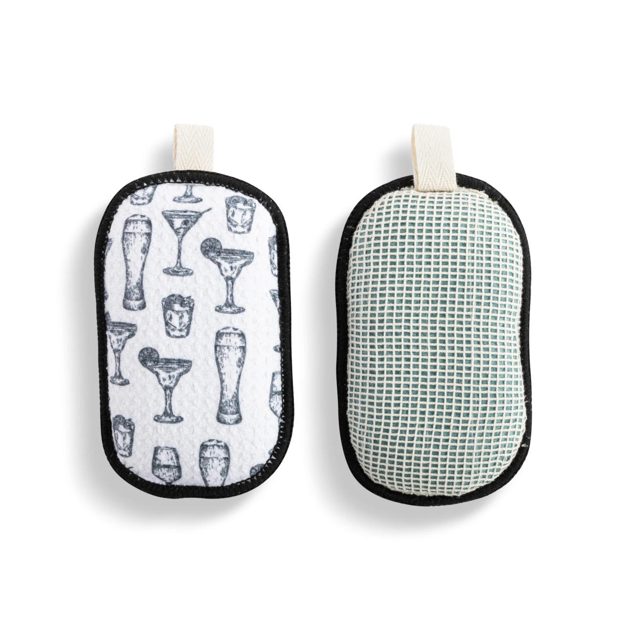 Cocktail Glasses Absorbent Reversible Sponges Set of 2 - 3x5in thumbnail