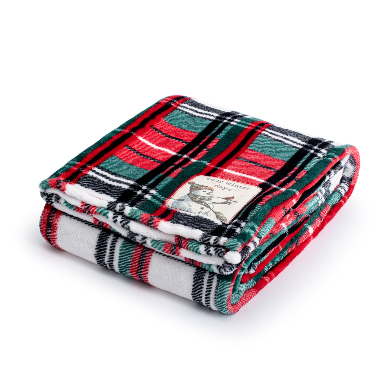 Cozy Winter Days Plaid Throw Blanket - 50x60in thumbnail