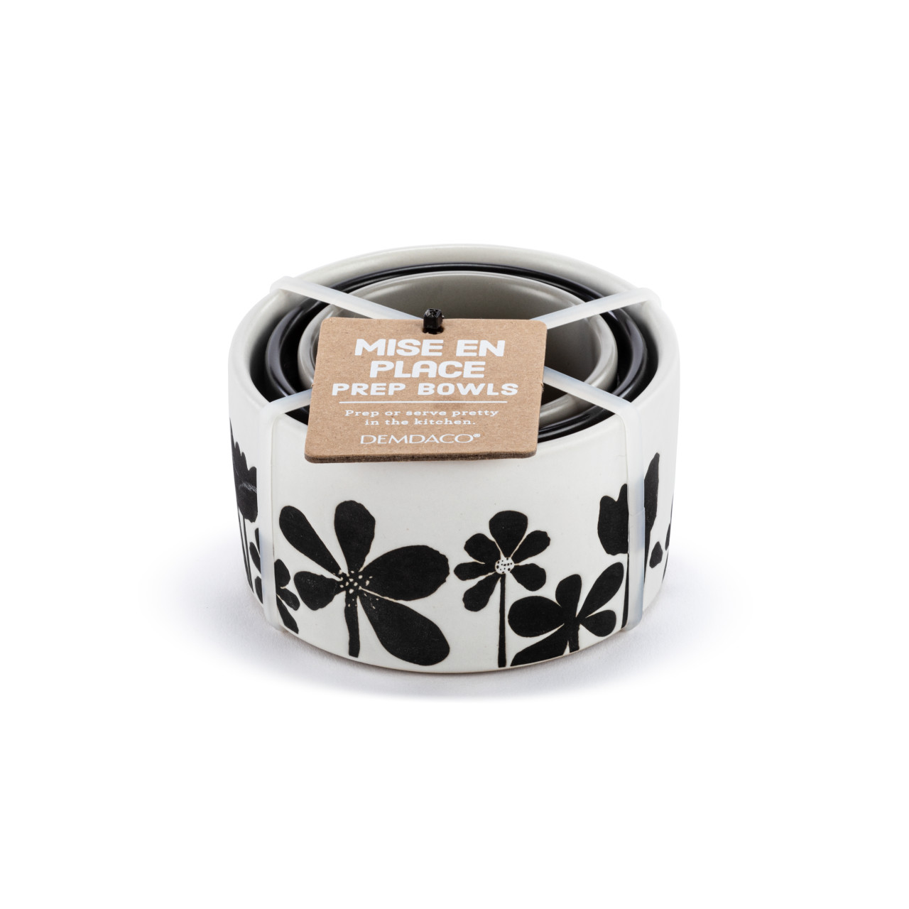 Nesting Prep Bowls Bold Floral - Set of 3 thumbnail