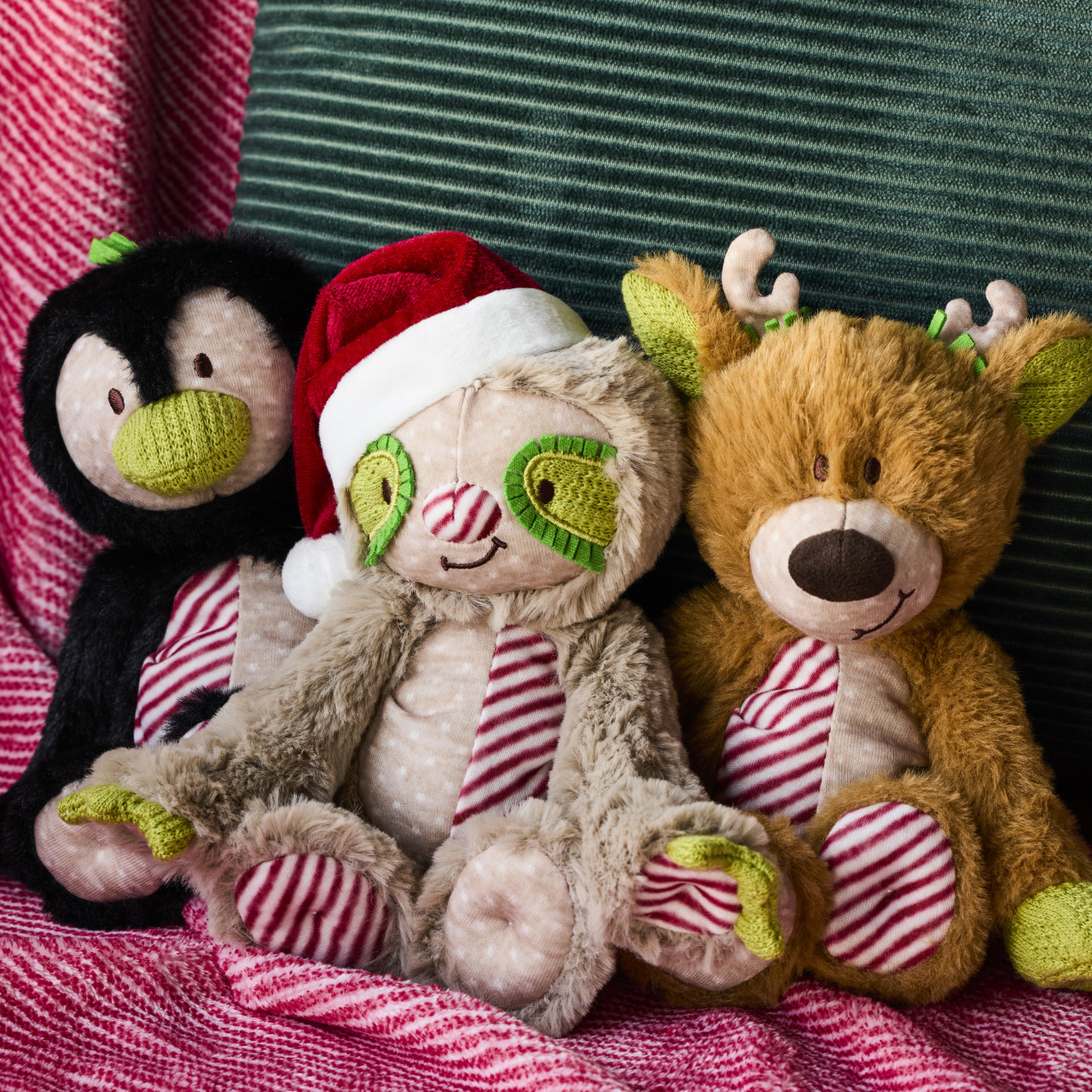 Holiday Oddball Mini Reindeer Plush - 8x6.5in thumbnail