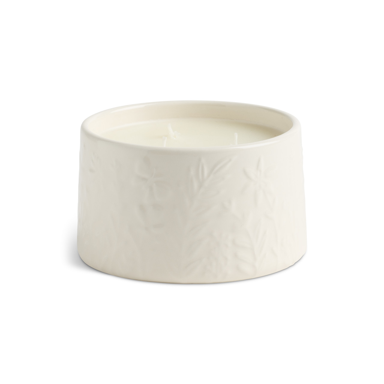 Cream Botanical Citronella Gardenia Candle - 15oz thumbnail