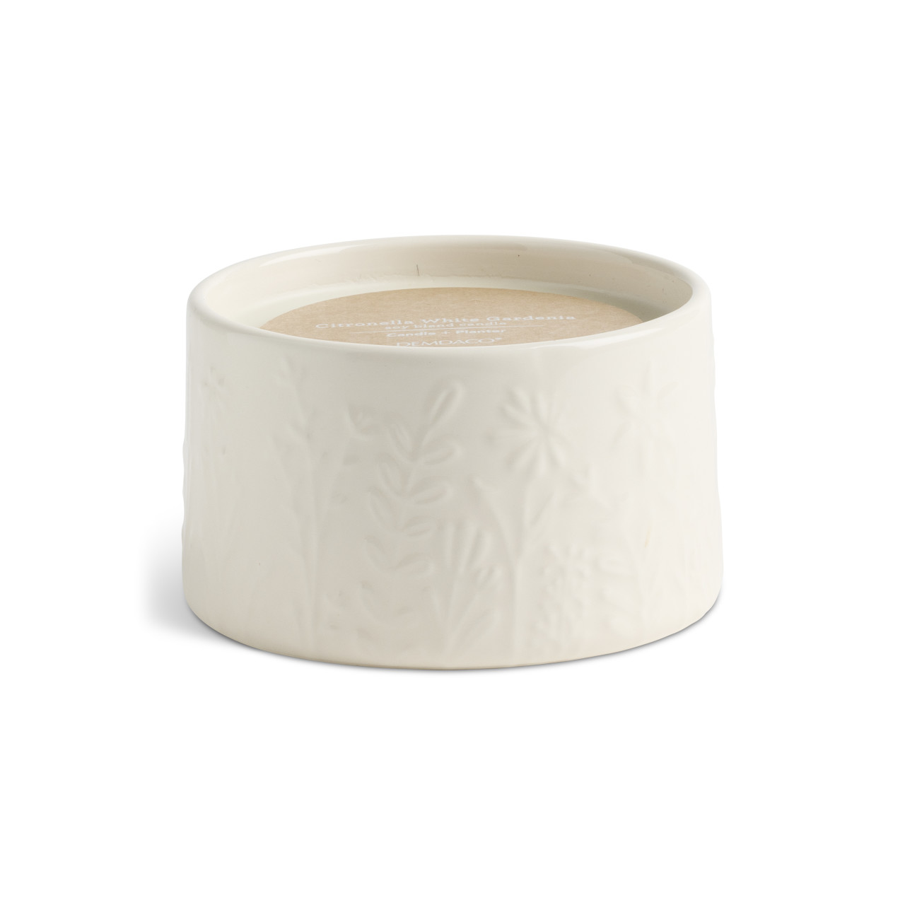 Cream Botanical Citronella Gardenia Candle - 15oz thumbnail